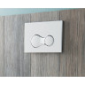 Инсталляция с унитазом VITRA S40 SMOOTHFLUSH с тонким сиденьем с микролифтом клавиша хром глянцевый 9860B003-7200