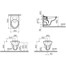 Комплект VITRA NORMUS L-BOX кнопка белая 9773B003-7207