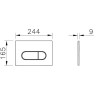 Панель смыва VITRA ROOT ROUND, медь 740-2240