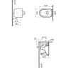 Подвесной безободковый унитаз VITRA PLURAL RIM-EX, цвет Матовый Белый 7830B401-0075