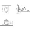 Подвесной безободковый унитаз VITRA S50 RIM-EX 7740B003-0075